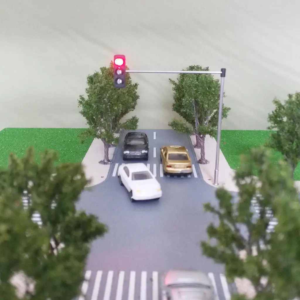 Building Traffic Light Micro LED Lights for Models Plastic Miniature Road Signal for Train Model Scene