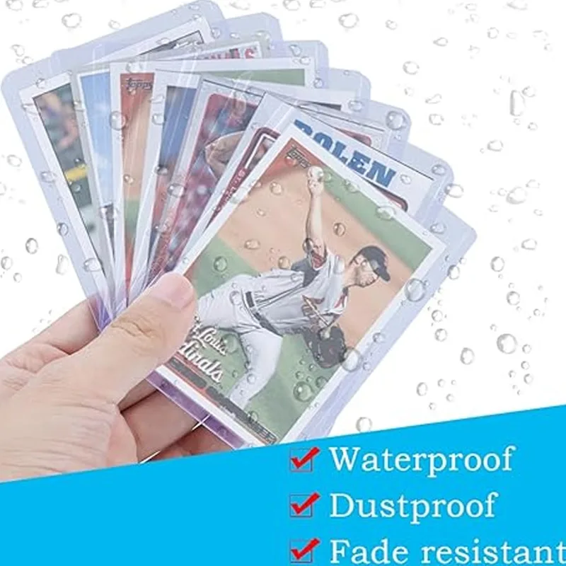 10-50pcs High Quality PVC Sports Card Protector Waterproof Anti-fade Anime Celebrity Collecting Transparent Card Cover 2025