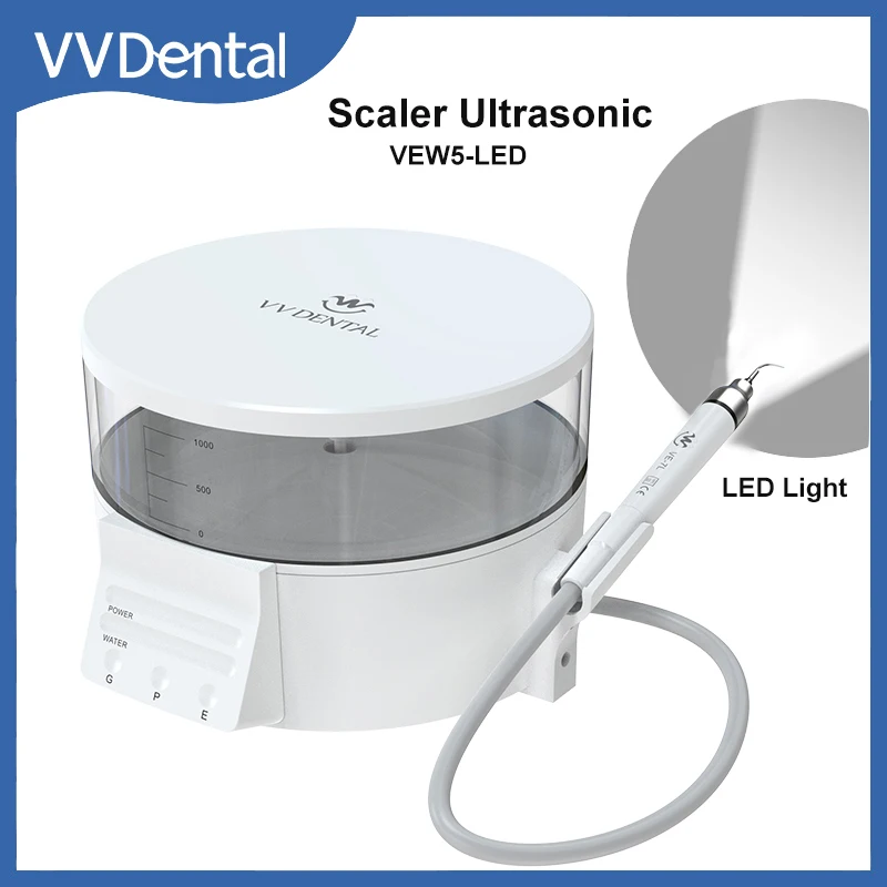 Dental Ultrasonic Scaler Machine With Led Light To Remove Tooth Calculus Smoke Stains Automatic Water Supply System Dental Tools