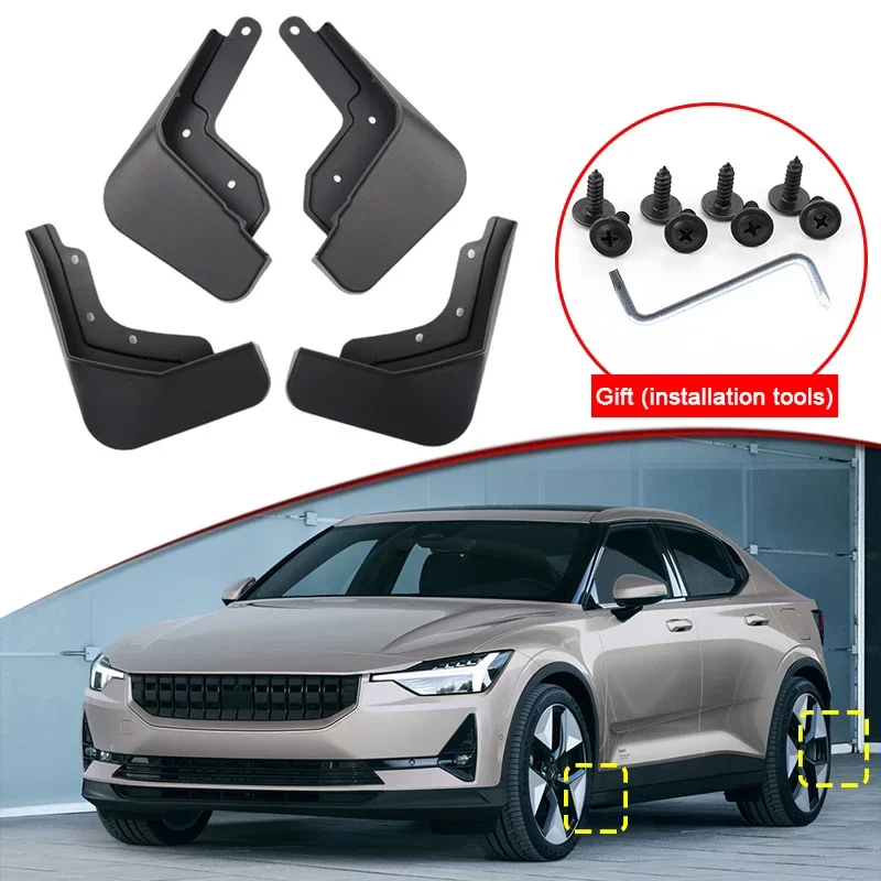 

Car Styling For Polestar 2 2021 2022 2023 2024 Car Mud Flaps Splash Guard Mudguards MudFlaps Front Rear Fender Auto Accessories