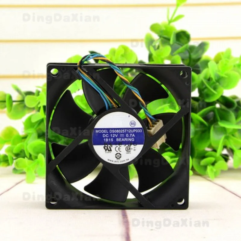 D 1PCS 4-Pin Graphics Card Cooling Fan For AVC DS08025T12UP033 8025 8CM DC12V 0.70A