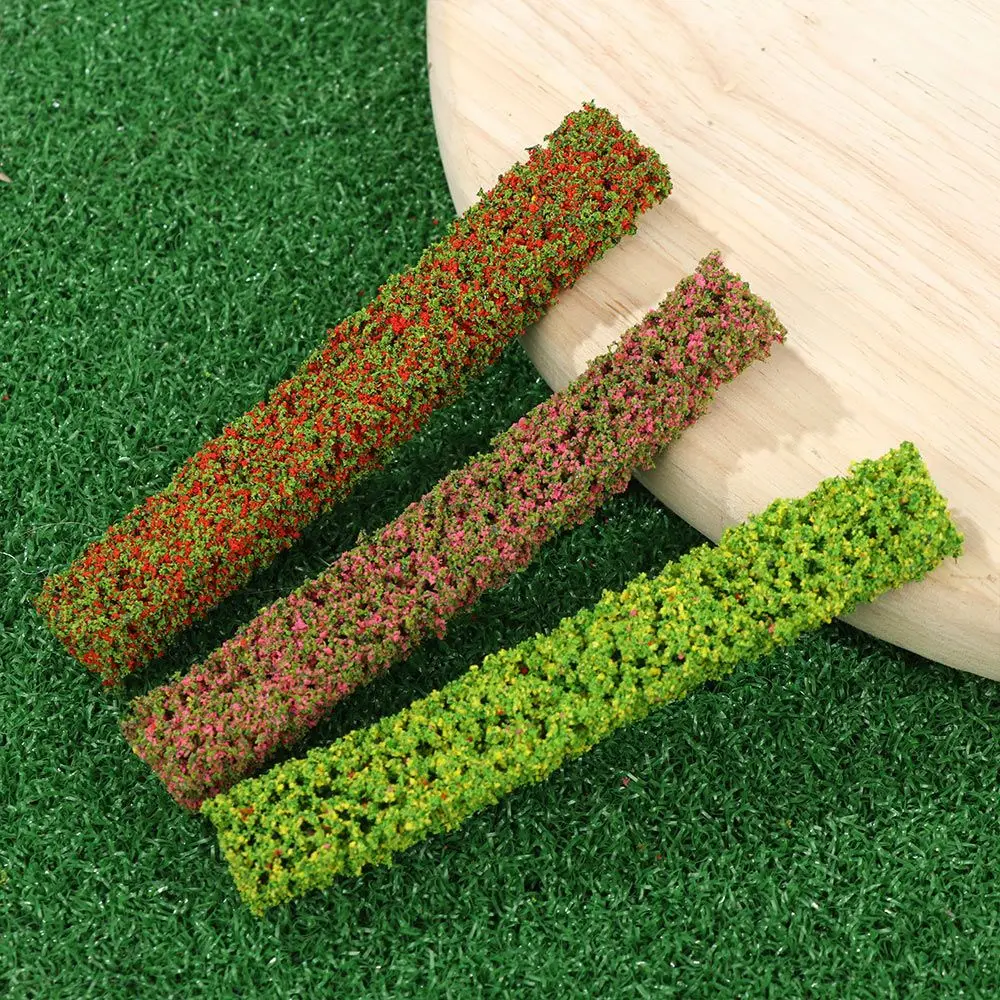 3pcs/set DIY Building Layout Static Scenery Model Flower Cluster Miniature Garden Decor Grass Tufts Landscape Wargame