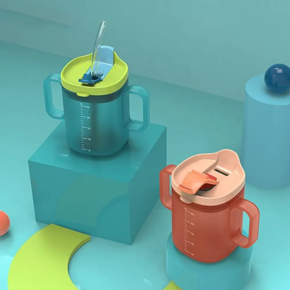 

Детская чашка для питья воды с защитой от разливов, чашка для молока для малышей 3 в 1, масштабированная с соломенной крышкой, чашка для кормления детей