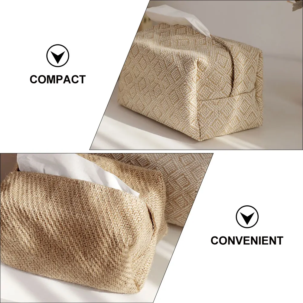 

1Pcs Household Tissue Container Washable Napkin Bag for Home Office Bedroom Decorative Box Keeps Tissues Clean and Neat