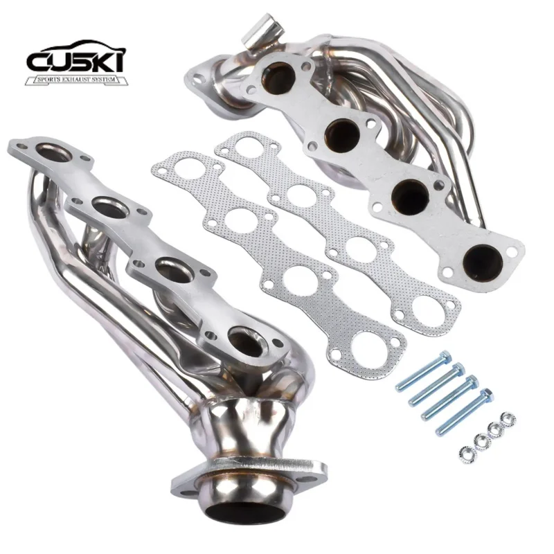 High Flow Exhaust Manifold Header for Ford F150 F250 Expedition 1997-2003 5.4L V8 quality Stainless Steel Car Exhaust Modificati