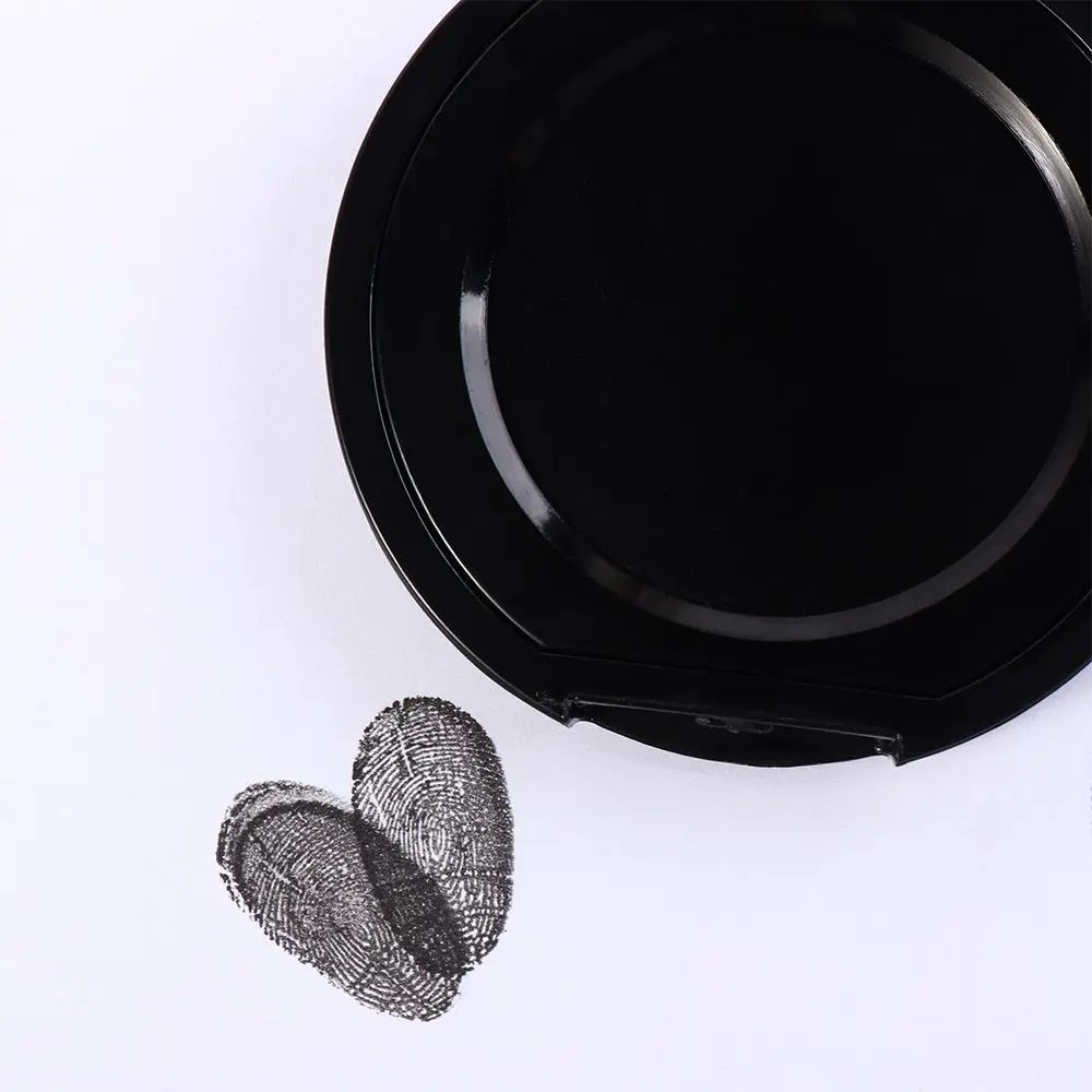 أحمر أزرق أسود صغير بصمة مختمة التجفيف السريع واضح ختم الإبهام مختمة مكافحة وهمية ل Notary توقيع Inkpad #4