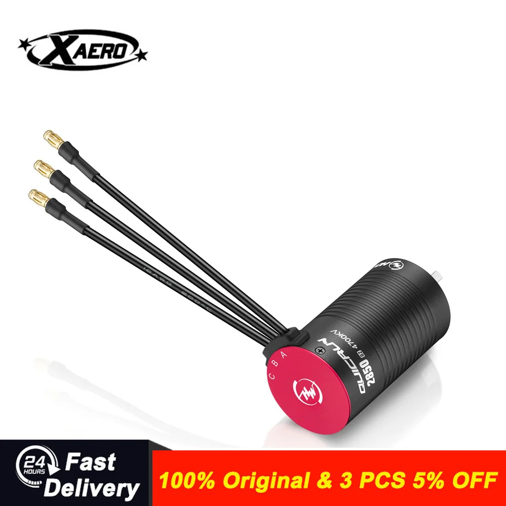 

HOBBYWING QUICRUN 2840 2850SL G2 3400KV 4700KV Brushless Motor - for 1/10 1/12 RC Car Truck Buggy