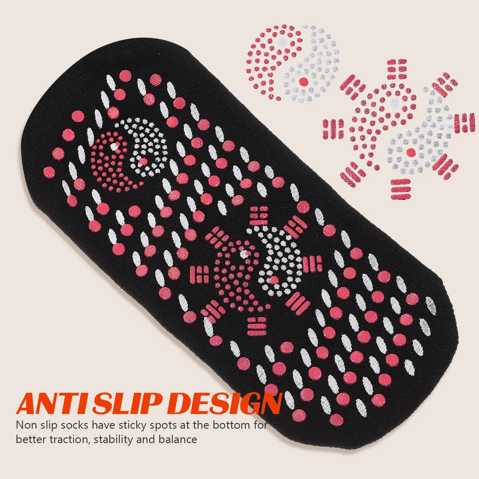 4 pièces chaussettes thermiques femmes hommes chaud chauffé hiver chaussettes respirant coton Massage chauffe-pieds confortable pour le ski randonnée