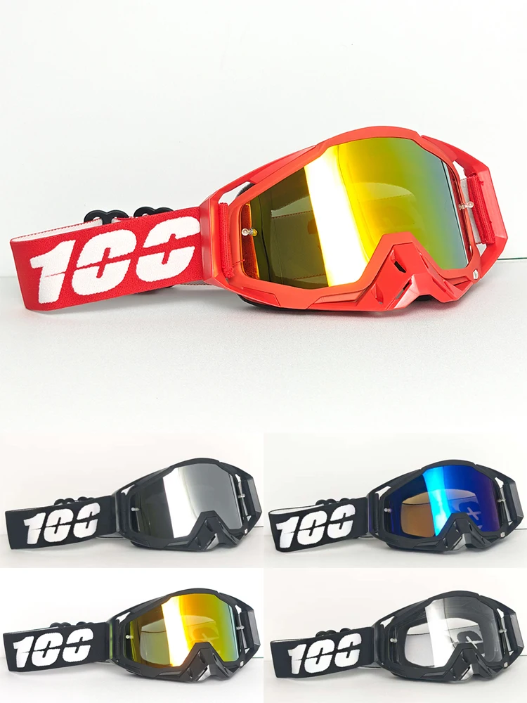 AliExpress NONE 100 Bicycle Motorcycle MTB Goggles High-Definition Windproof for Road Bikes ATV BMX Protective Man Woman Off Road Gear