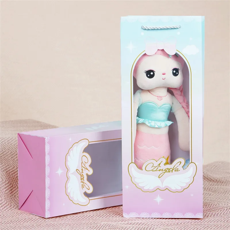 Original Metoo Angela Plush Doll Mermaid Snow White Cute Princess For LOVELOCKBEAR Customized Kid Soft Toys Baby Birthday Gift