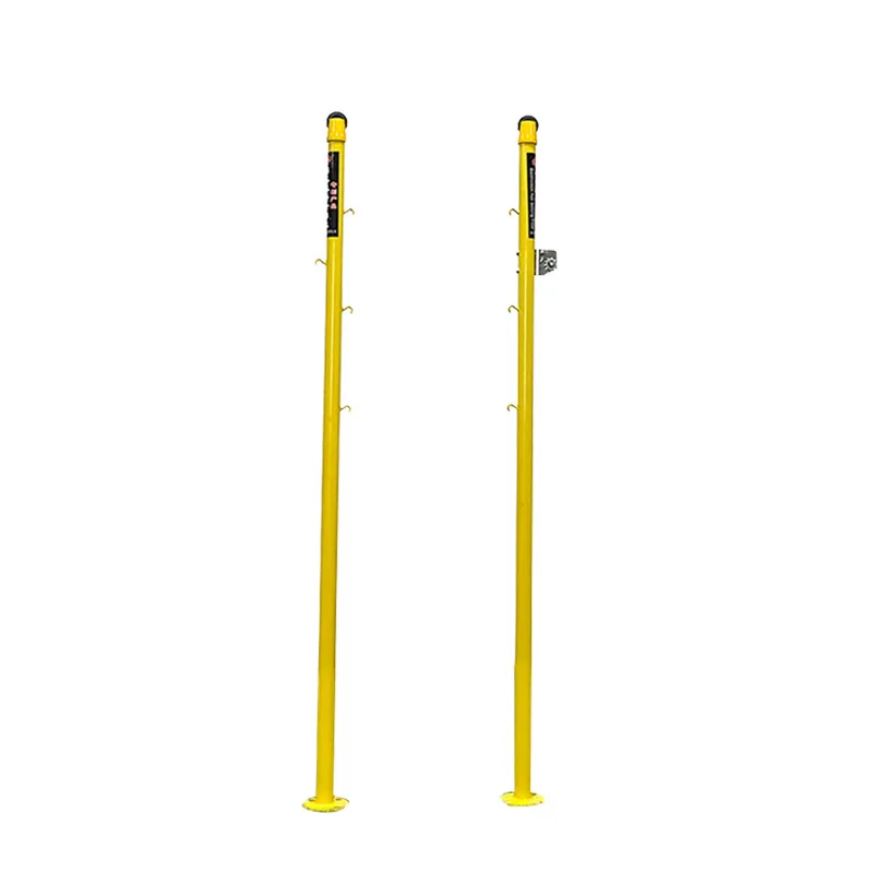 Professional Manufacturer Training Iron Pole Fixed On Ground Badminton Net Stand Pole