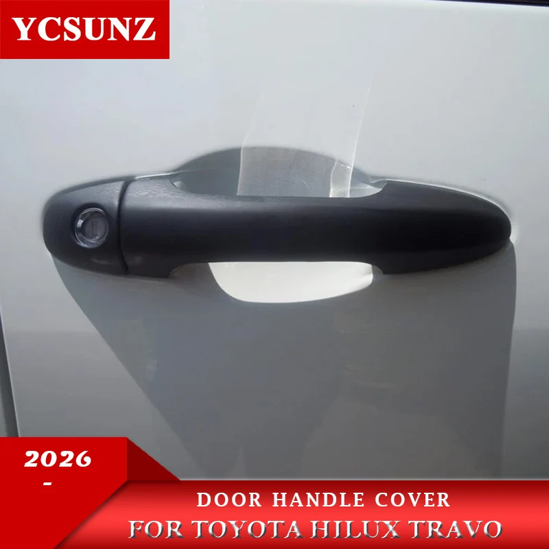 

ABS Door Handle Cover For Toyota Hilux Travo 2025 2026 Pickup Truck Car Exterior Accessories YCSUNZ