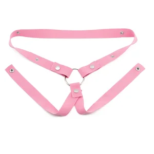 CAGA CASTIDAD MAL Male Anti-Off Banda elástica Cintura auxiliar solo anillo de anillo ajustable Les scotum anillos 8 mejores ventas Anti Strip Out Chastity - №8