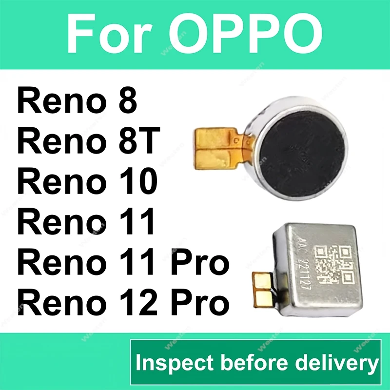 For OPPO Reno 8 T 10 10Pro 11+ Pro 12 Pro Vibration Motor Small Vibrator DC Motor with Connector Repair Accessory Parts