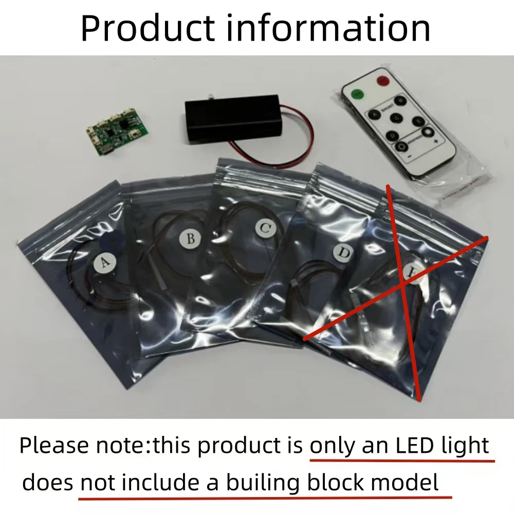 Kit de luz LED BYB para LEGO 10333 Senhor dos Anéis: Barad Dur Sauron Dark Tower Castle Controle Remoto (modelo não incluído)