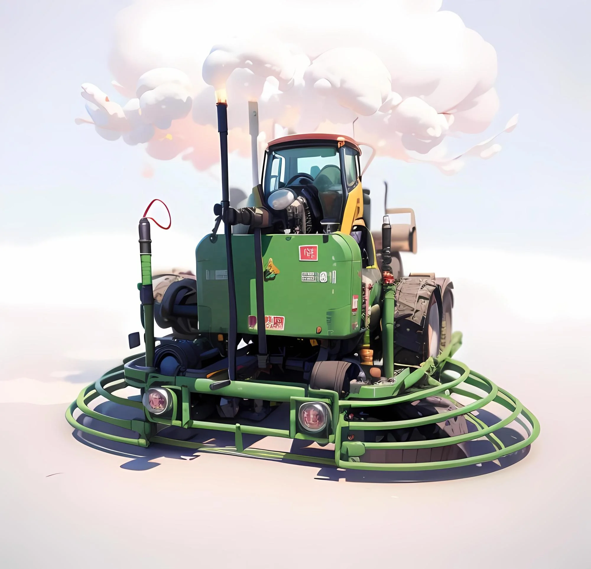 1000MM 24 Double Plate Ride On Power Trowel Road Surface Smoothing Engine Driven Construction Machine