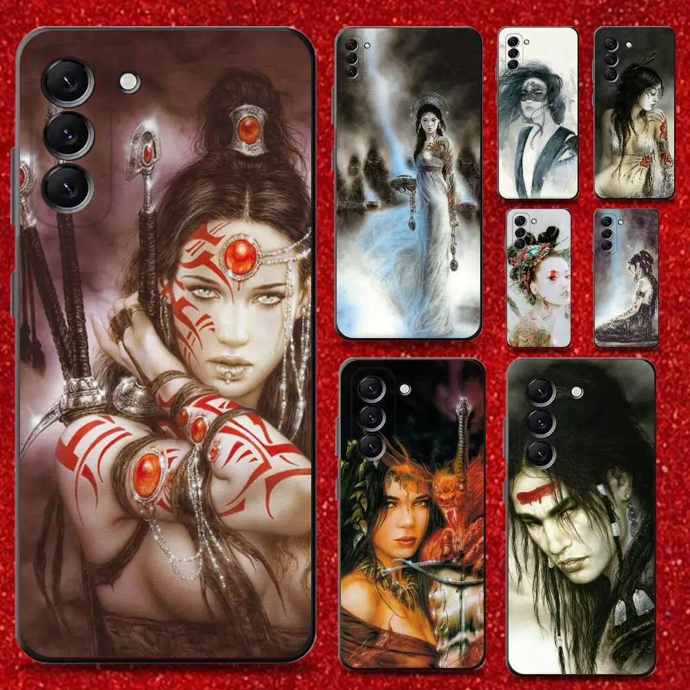 

Luis Royo Art Phone Case For Samsung Galaxy A13,A21s,A22,A31,A32,A52,A53,A71,A80,Soft Black Shell