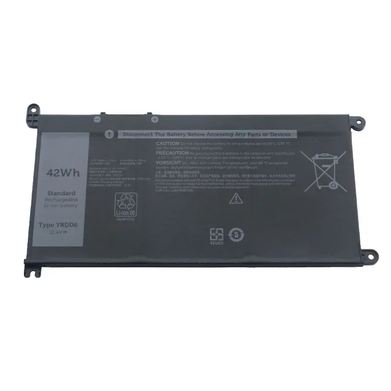 SHUOZB yrd6 Baterai UNTUK Dell Inspiron 5482 5480 5481 5485 5491 5591 5593 3583 2-in-1 3310 3493 3582 3593 3793 5584