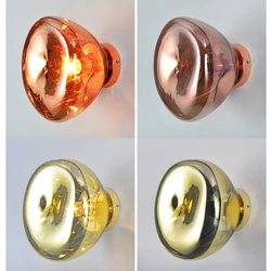 Nordic Creative Rose Gold Wall Lamp PVC Wall Sconce LED Indoor Hallway Hotel Restaurant Living Room Bedroom Wall Mout Lights