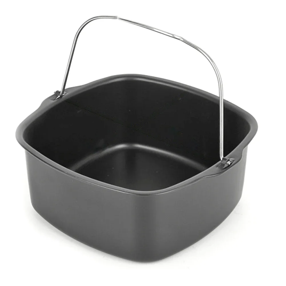 Non-stick Cake Baking Tray Basket Airfryer for Baking Dish Pan Air Fryer Accessories Baking Basket Pizza Plate Dish Pot Bakeware