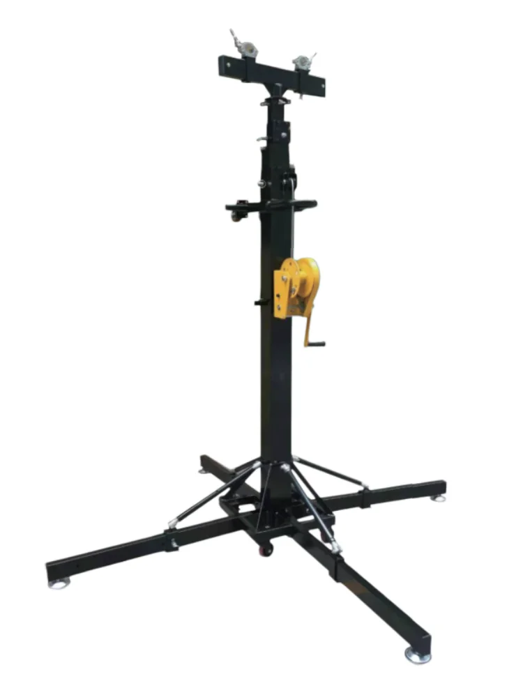 6.5m Iron Hand Crank Elevating Tower Stage Lighting Stand Modular Foldable and Portable for Performances and Concerts