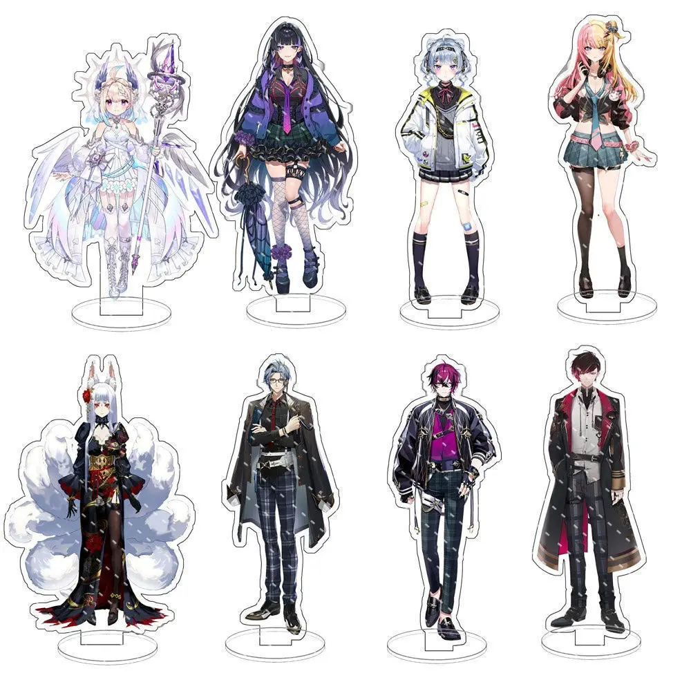 NIJISANJI Iem Mysta Vox Ike Luca Shu Acrylic Stand Ornaments Anime Action Figures Cartoon Model Christmas Gifts Girls