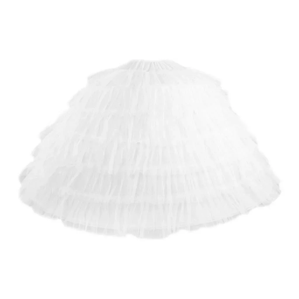 Anágua Crinoline casamento, Underskirt nupcial do baile, Saia extravagante, 6 aros