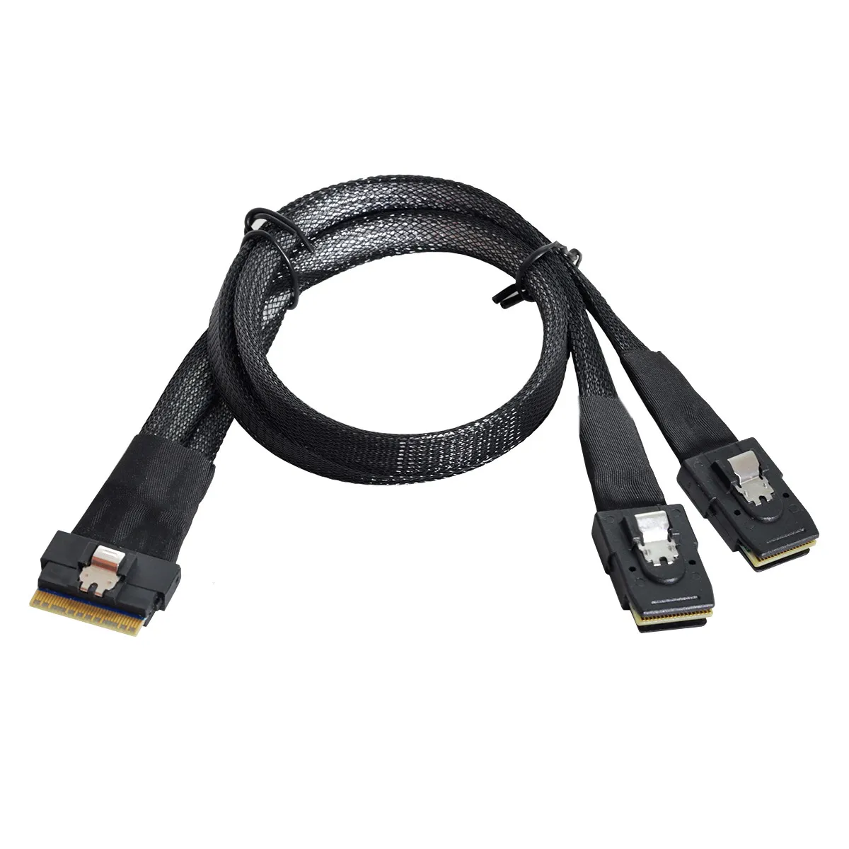 CYSM ChenYang CY SFF-8654 8i 74 핀 PCI-E 울트라 포트 슬림 라인 SAS 슬림 4.0-듀얼 SFF-8087 미니 SAS 케이블, PCI-Express