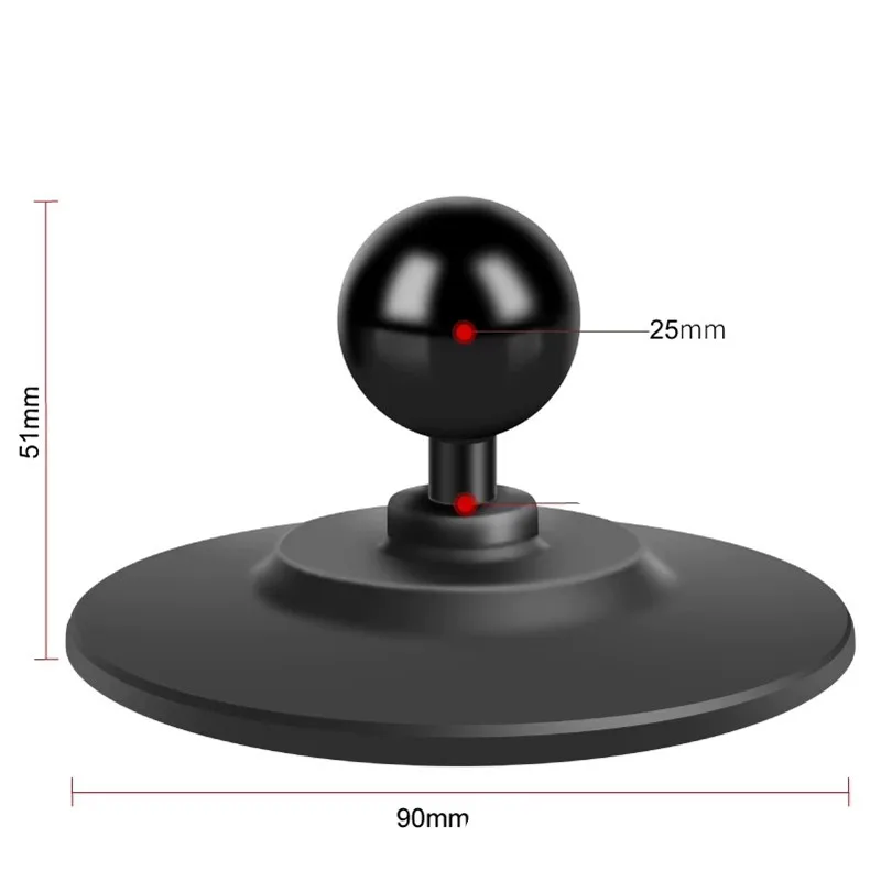 

1 inch ball mount Flexible adhesive suction cup Car Dashboard Suction Cup for GPS Camera Smartphones Accessories