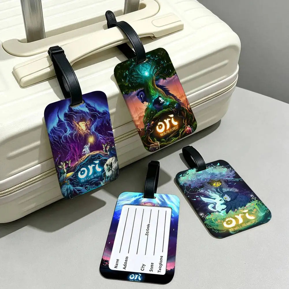 Horizontal board O-Ori Game PVC Waterproof Luggage Tag Anti lost Information Card Cover For Student Bag Travel Suitcase