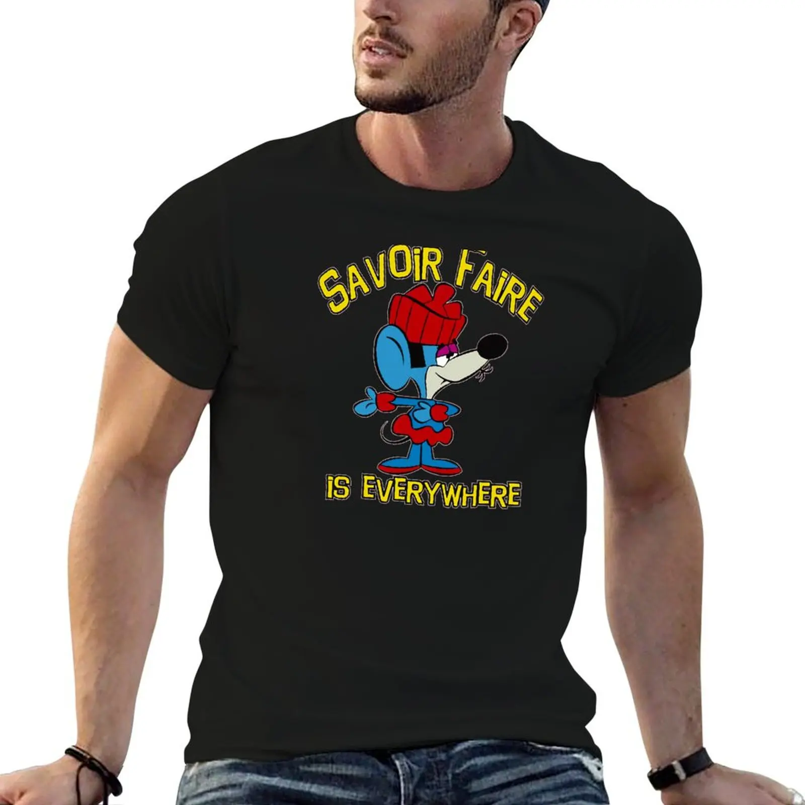 T-shirt Savoir Faire, t-shirts personnalisés pour homme, pack de t-shirts en coton pour homme, t-shirts graphiques