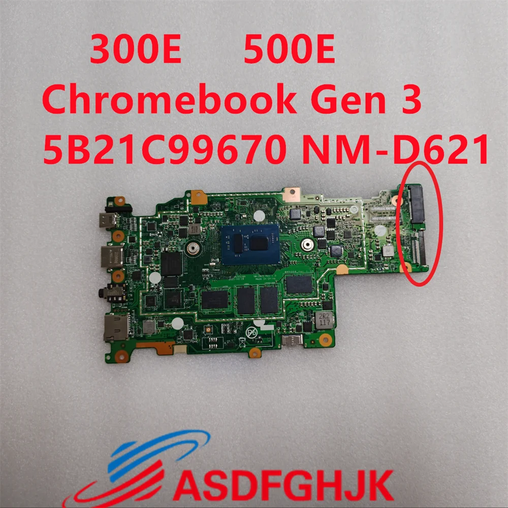 

The original 5B21C99670 is suitable for Lenovo 300e 500e Chromebook Gen 3 laptop motherboard SRKGZ N5100U 8GB/64GB NM-D621