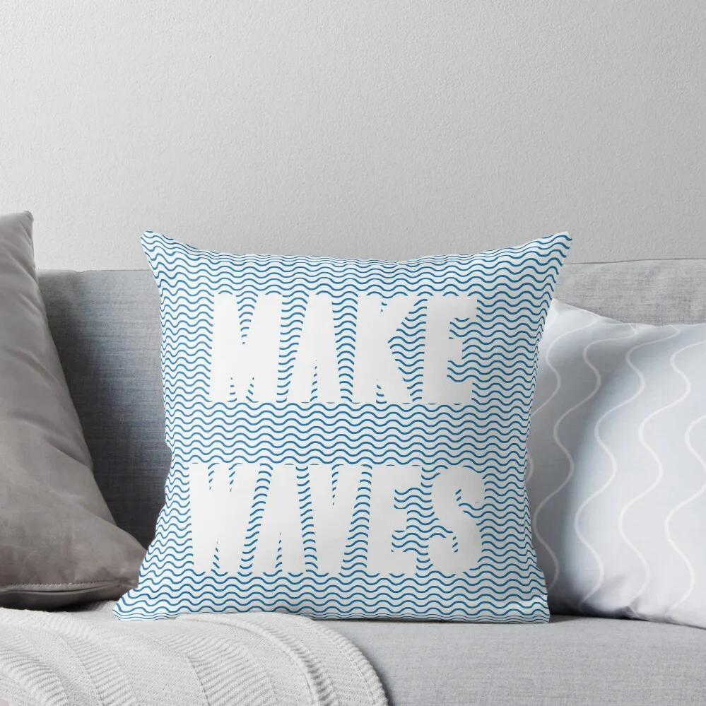 

Make Waves Throw Pillow Pillowcases Bed Cushions Ornamental Pillow anime girl pillow pillowcase