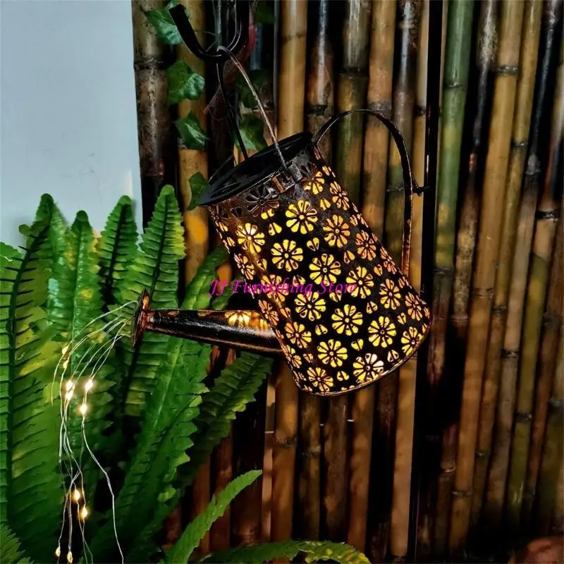 

A9LB Solar Watering Can Lights Outdoor Garden Decor Yard Porch Lawn Backyard Lamp