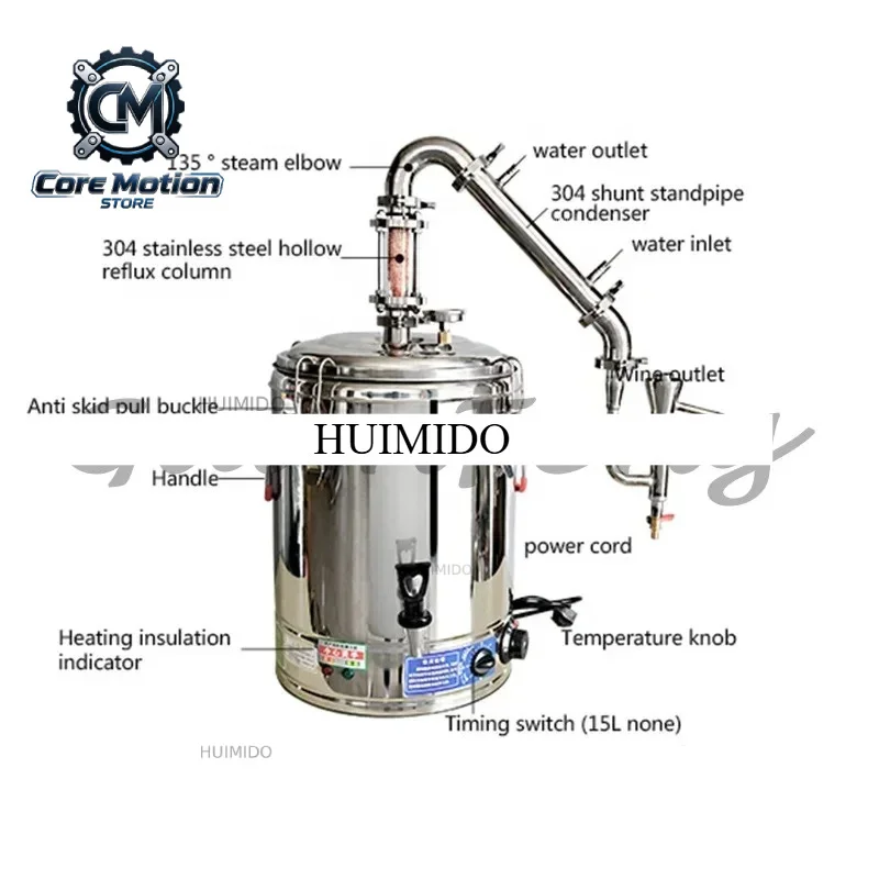 50L Electric Personal Distiller Built-in Distiller Rose Hydrosol Extractor