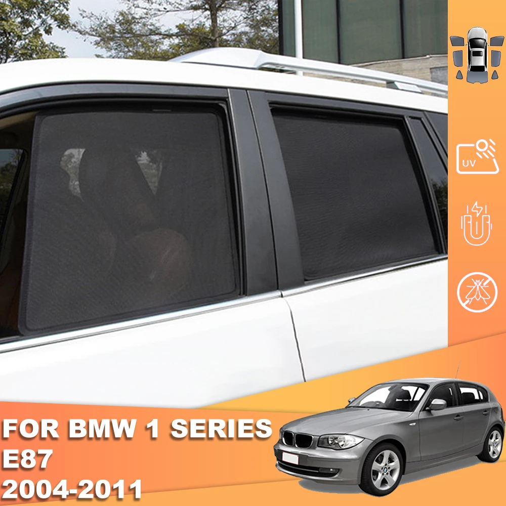 

For BMW 1 Series E87 2004-2011 118i 120i Magnetic Car Sunshade Visor Front Windshield Curtain Rear Side Baby Window Sun Shade