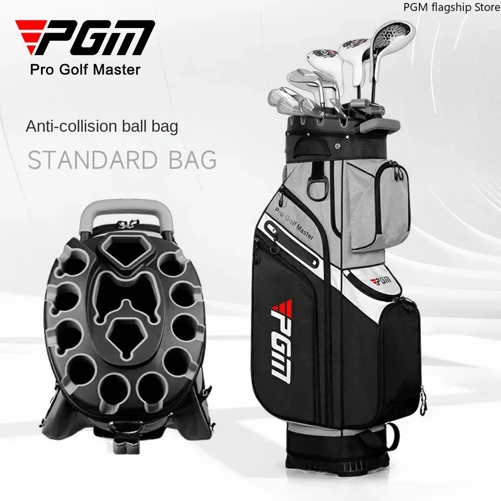 PGM-Homens e Mulheres Anti-Colisão Fixed Frame Golf Bag, Water-repellent Club Bag, QB134