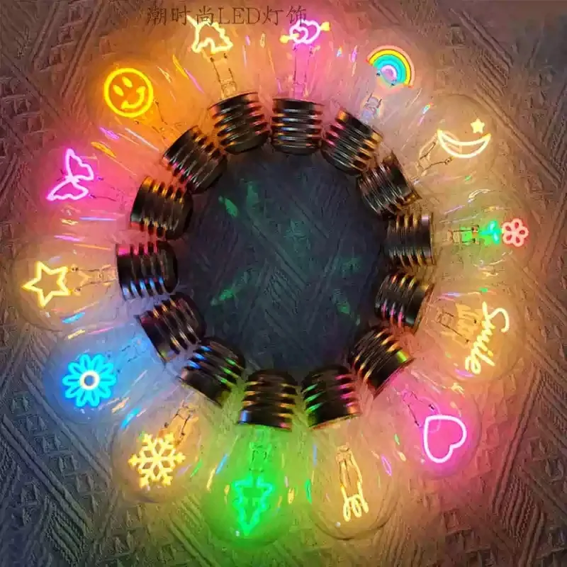 Everbright Store 2026 New 5V Rechargeable Bulb Small Light Color Decorative Light USB Plug-in LED Portable Night Light
