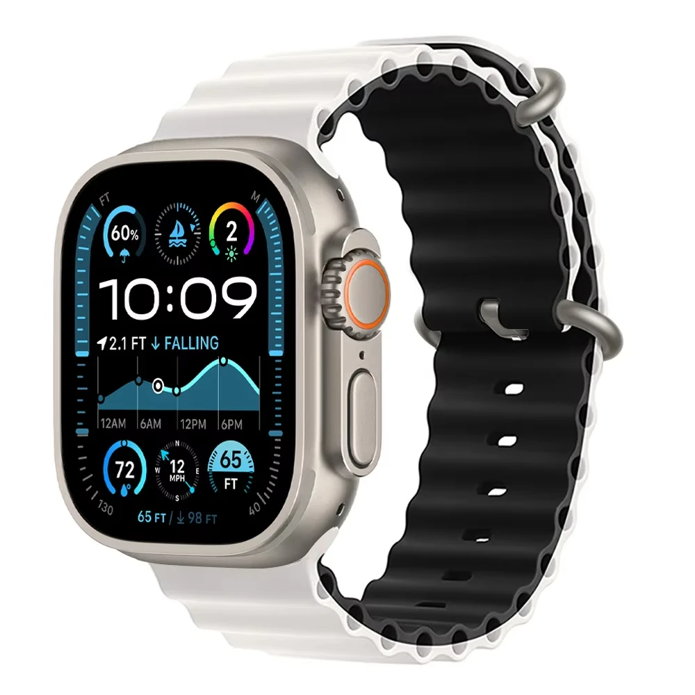 Offizielles Ocean-Armband für Apple Watch Ultra 3 2 49mm 46mm 44mm 40mm 42 41 45 Sportarmband iWatch Series 11 10 9 7 8 6 SE3
