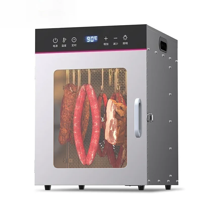 Commercial 117L Stainless Steel Food Dehydrator Meat Sausage Bacon Dryer Air Drying Machine Beef Jerky Maker Preserver Equipment