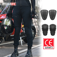 WOSAWE Motorcycle Pants CE Level 1 Protective Gear Armor Pants Splash-Proof Anti-fall Adjustable Trousers Moto Racing Clothing