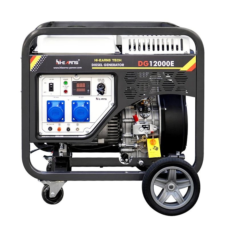 DG12000E 8kW 50Hz 220V Single-Phase Open Frame Portable Diesel Generators For Home Portable Electric Start Diesel Engine HR688F