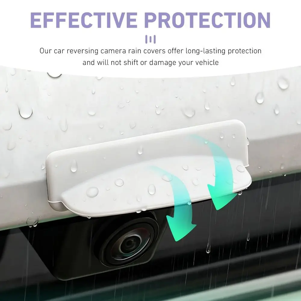 Silicone Car Reverse Camera Cover Anti-Rain Self-Adhesive Rear Camera Cover Protection Guard Camera Rain Guard Shield