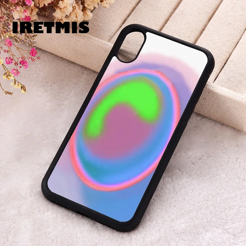 Iretmis Phone Cover Case For iPhone X XS Max XR 11 12 13 PRO MINI 14 15 16 Plus Rubber Silicone Aura