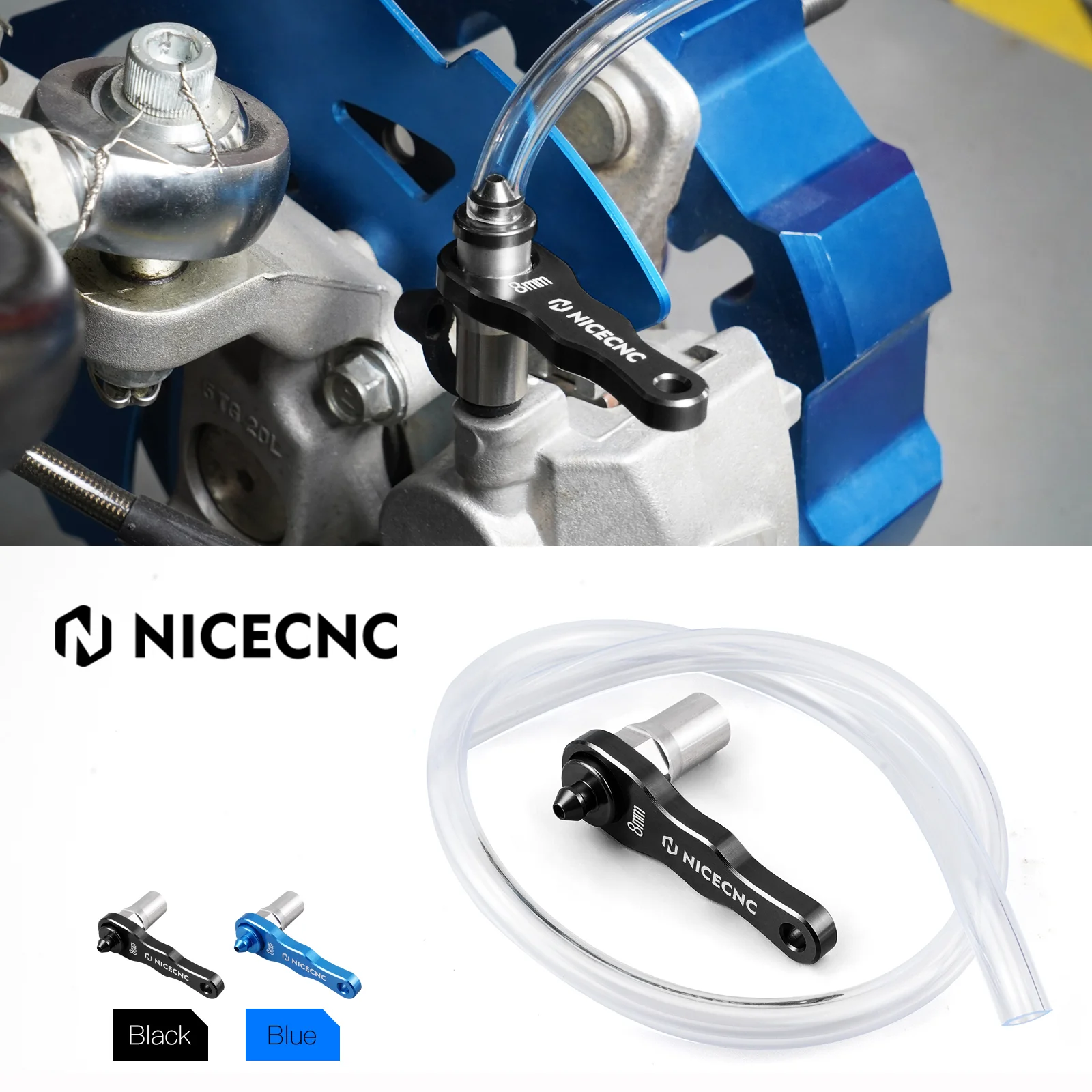 For Honda Africa Twin 1000 1100 CR250F CR CRF CRFX 125 250 450 Motorcycle Hydraulic Brake & Clutch Bleeder Tool 8mm Aluminum