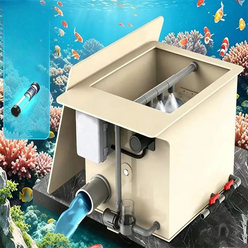 Industrial drum filter for wastewater treatment in large-scale aquaculture