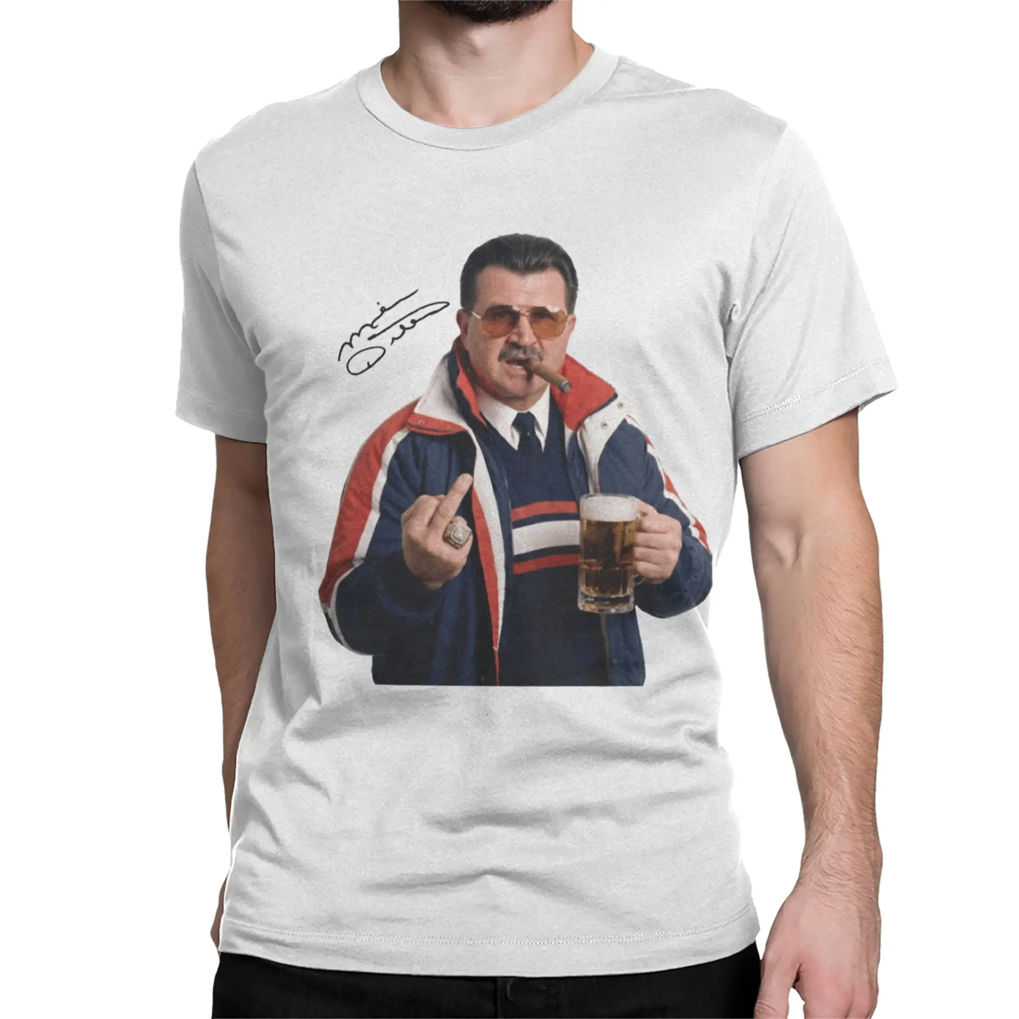 Men Women T-Shirts Mike-Ditka Da-Coach Funny Cotton Tees Short Sleeve  T Shirt Round Collar Clothing Gift Idea