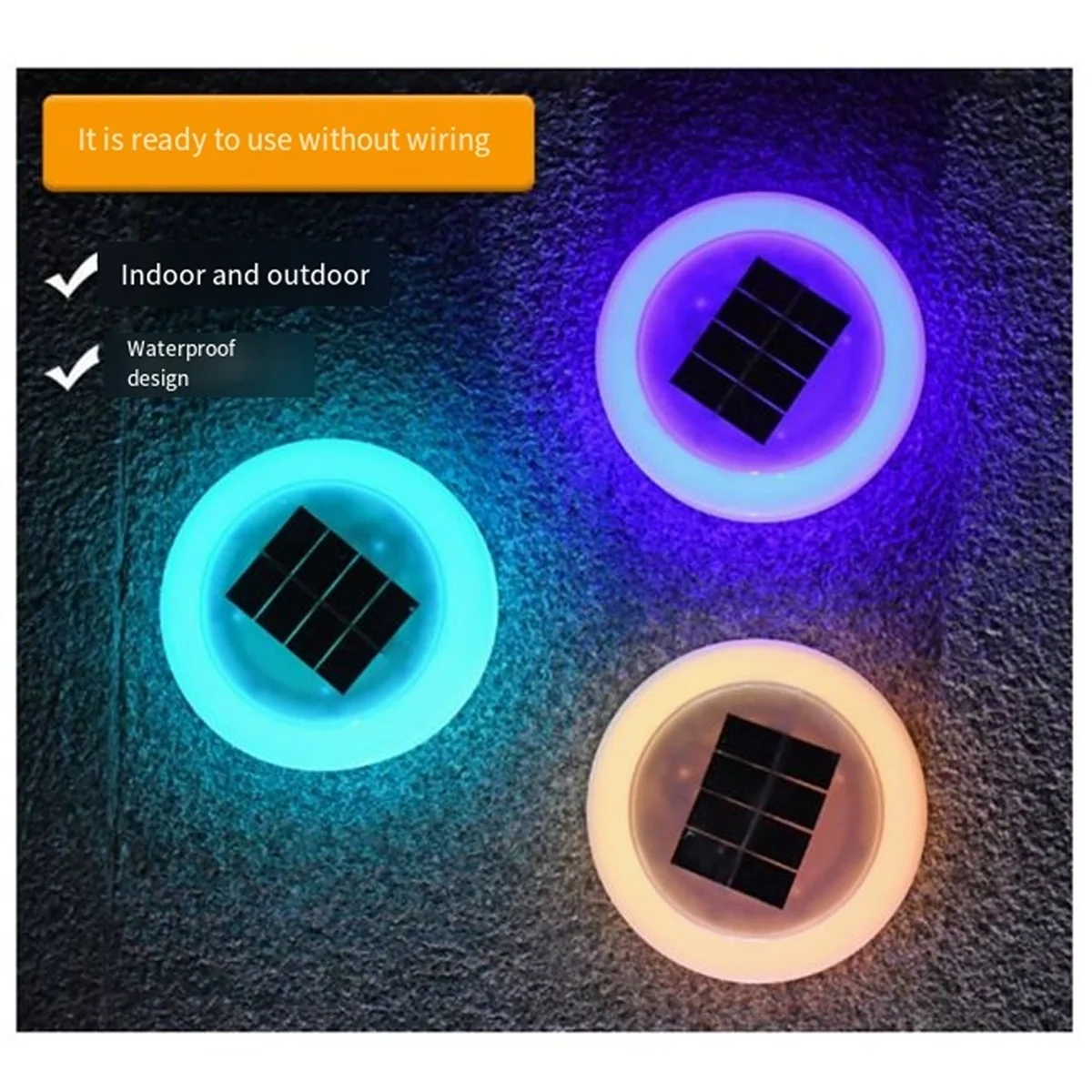 BAAQ zonne-zwembadverlichting Ip68 waterdichte zwembadverlichting buitenzwembadverlichting buiten gloed zwembadverlichting die buiten drijven