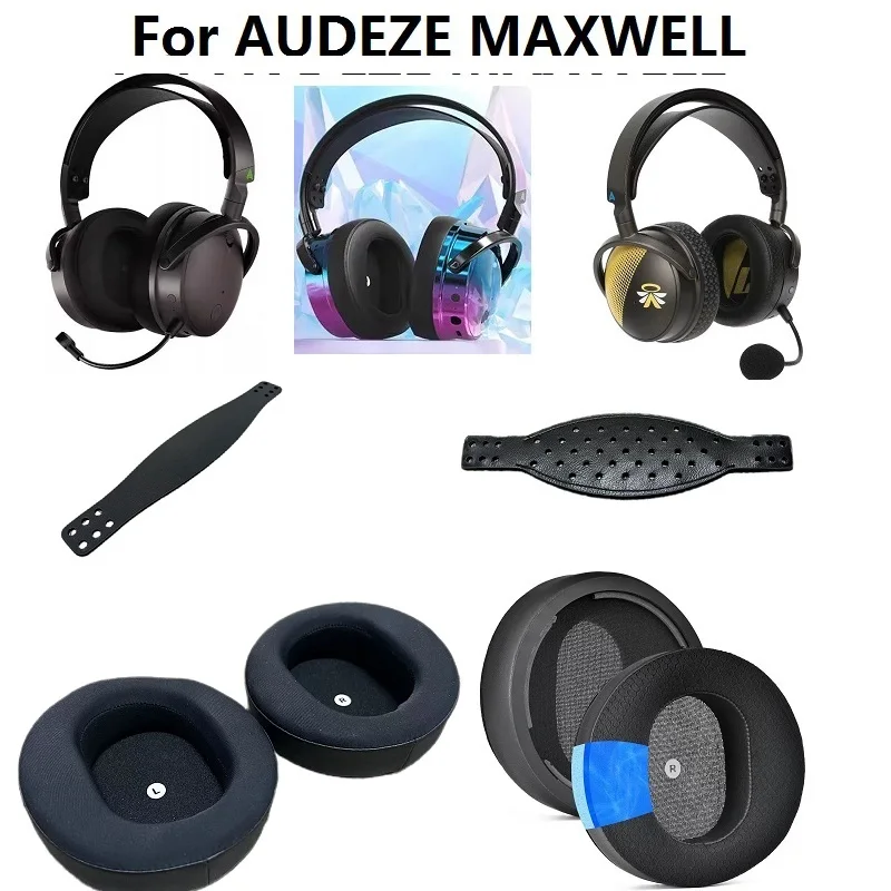 بطانة للأذن لسماعات Audeze Maxwell XBOX PS5 بديلة لأغطية الأذن الكبيرة غطاء للأذنين وسادة أذن عقال من الجلد #1