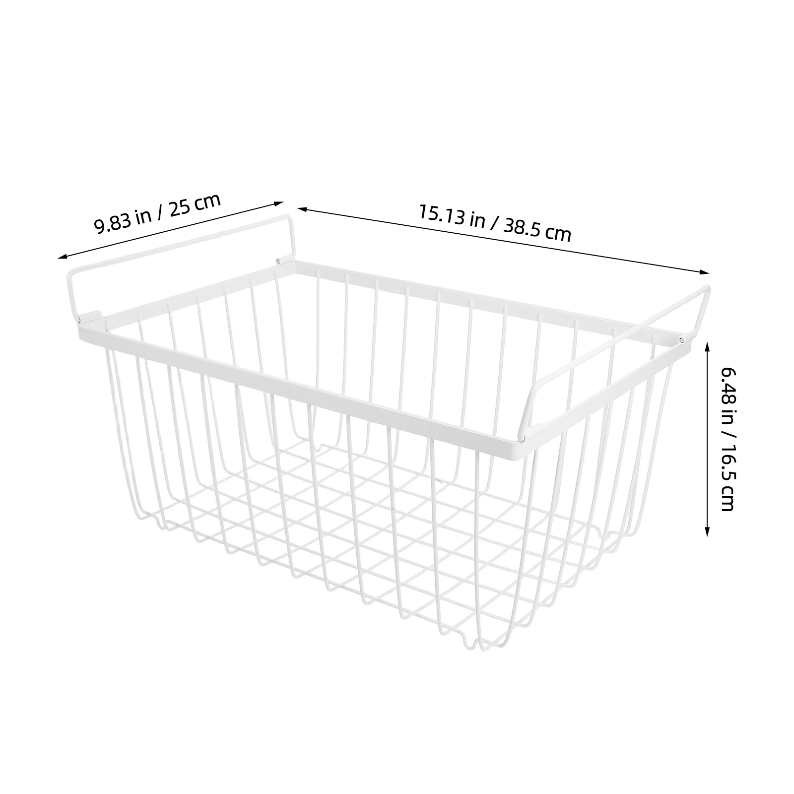 

Refrigerator Basket Chest Freezer Divider Fridge Grid Storage Basket Organizer Shelf Container Rack Freezer Hanging Basket Large